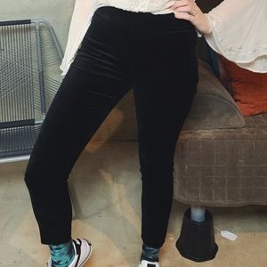 LAUREN Ralph Lauren Black Velvet Skinny Pants